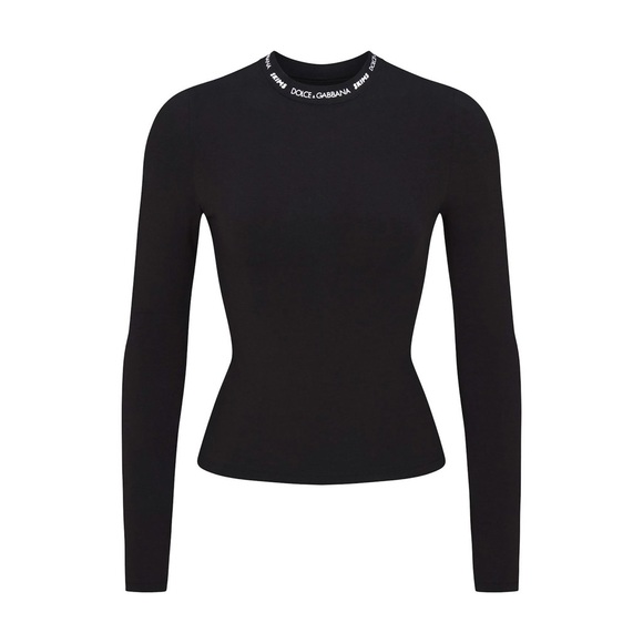 Skims x Dolce & Gabbana Black Long Sleeve Top size medium authentic - Picture 1 of 1
